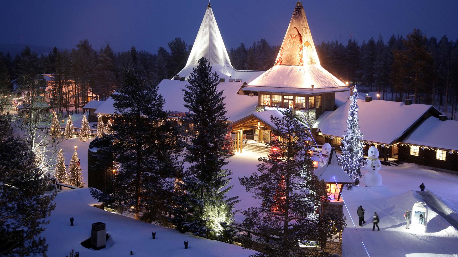 Santa Claus Village in Finnish Lapland. Xmas in the North