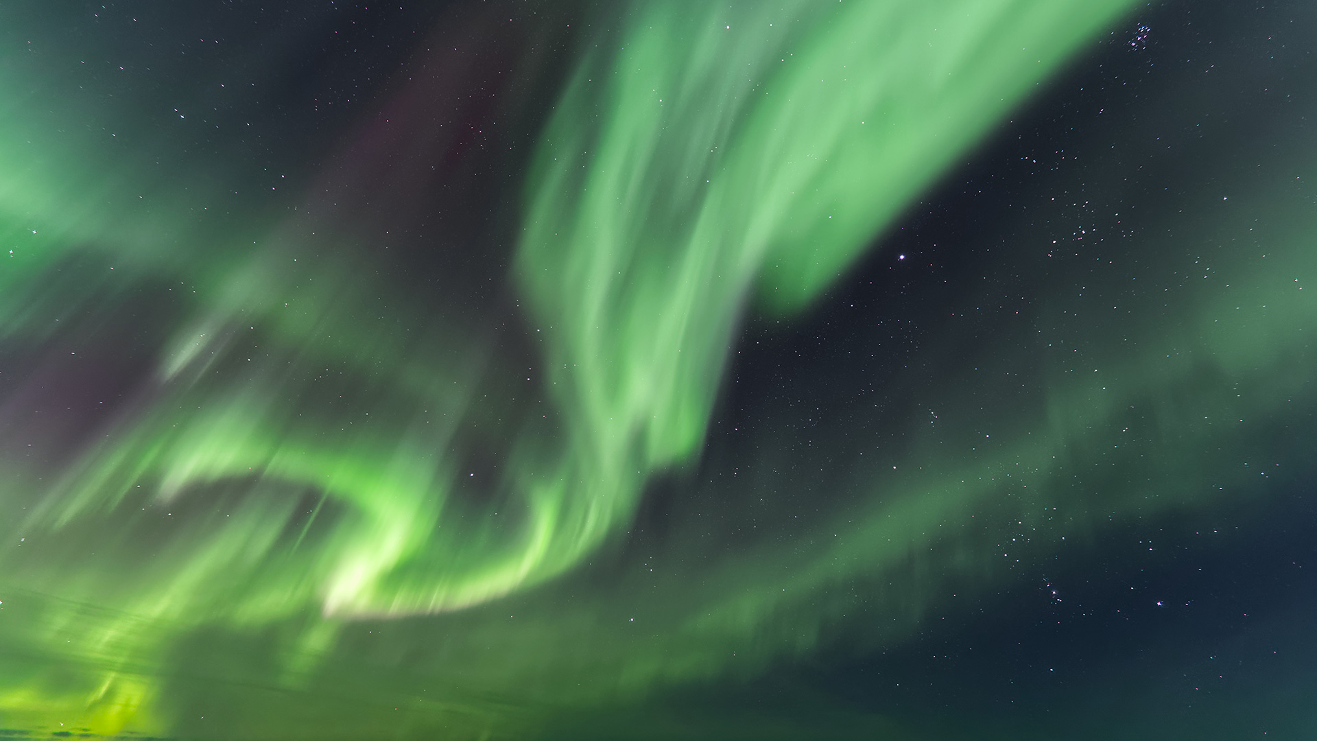 aurora lights on sky scandinavia