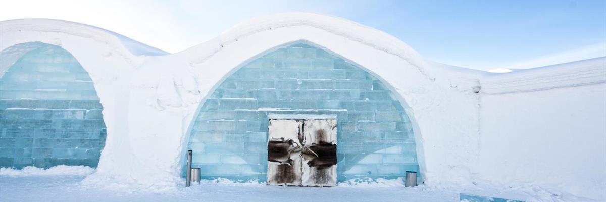 Icehotel Entrance in Lapland