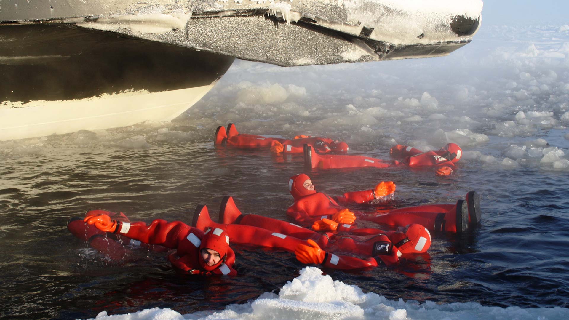 Floating in Frozen Water